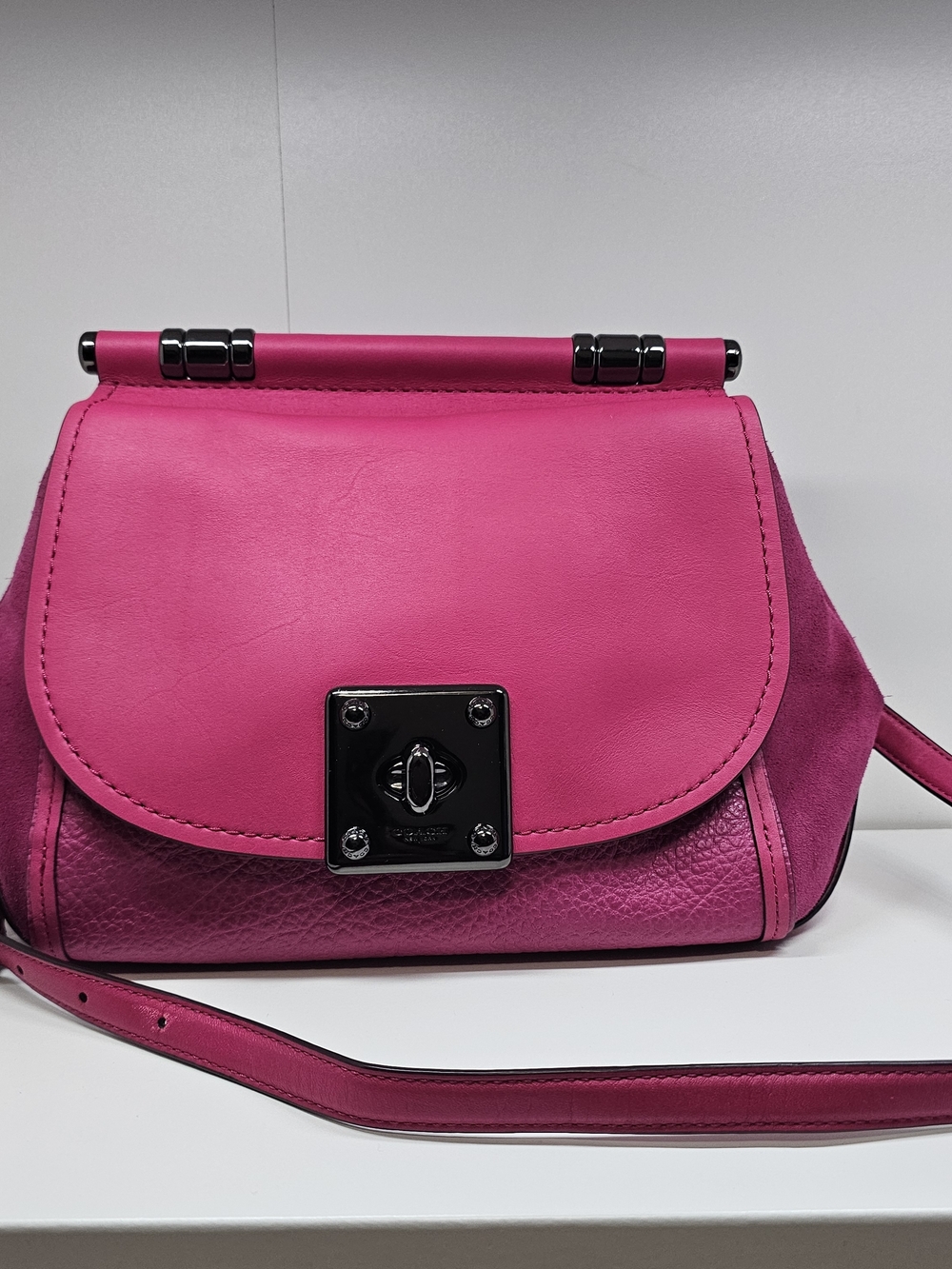 Coach Hot Pink Leather Crossbody Bag